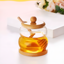 Glass Honey Jar